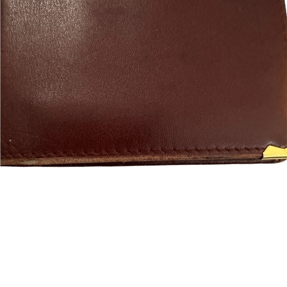 Cartier Must de Cartier Burgundy Wallet - Preloved Condition